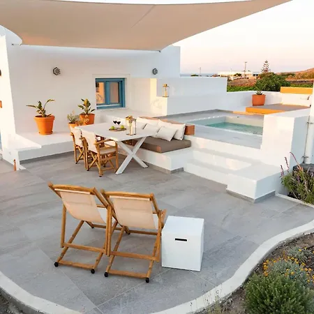 Villa Wonderful Santorini House Mezzo Honeymoon Private Pool Sea Views Plunge Pool Finikia-oia *